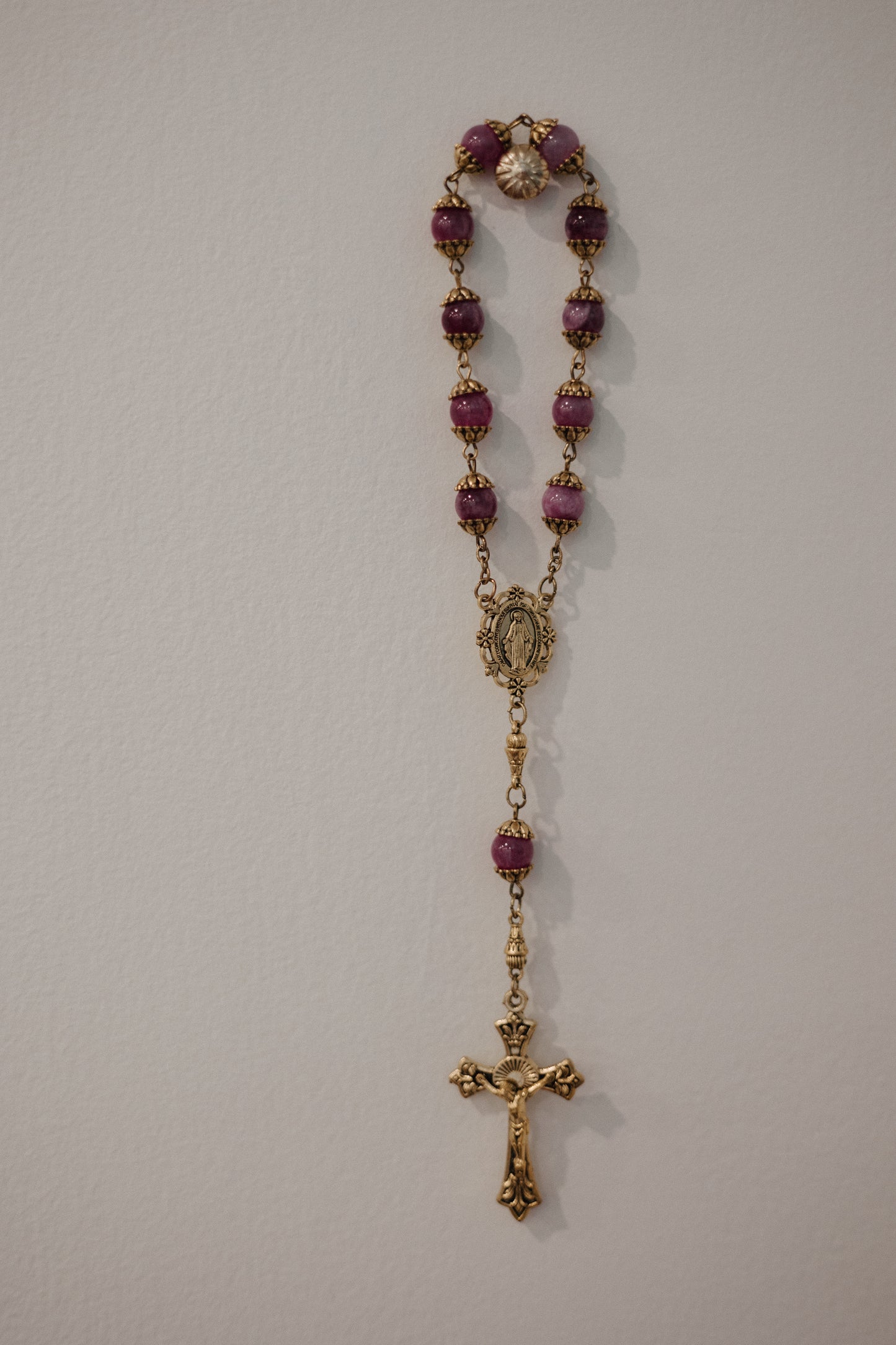 Mary's Mantle Decade Rosary - Violet