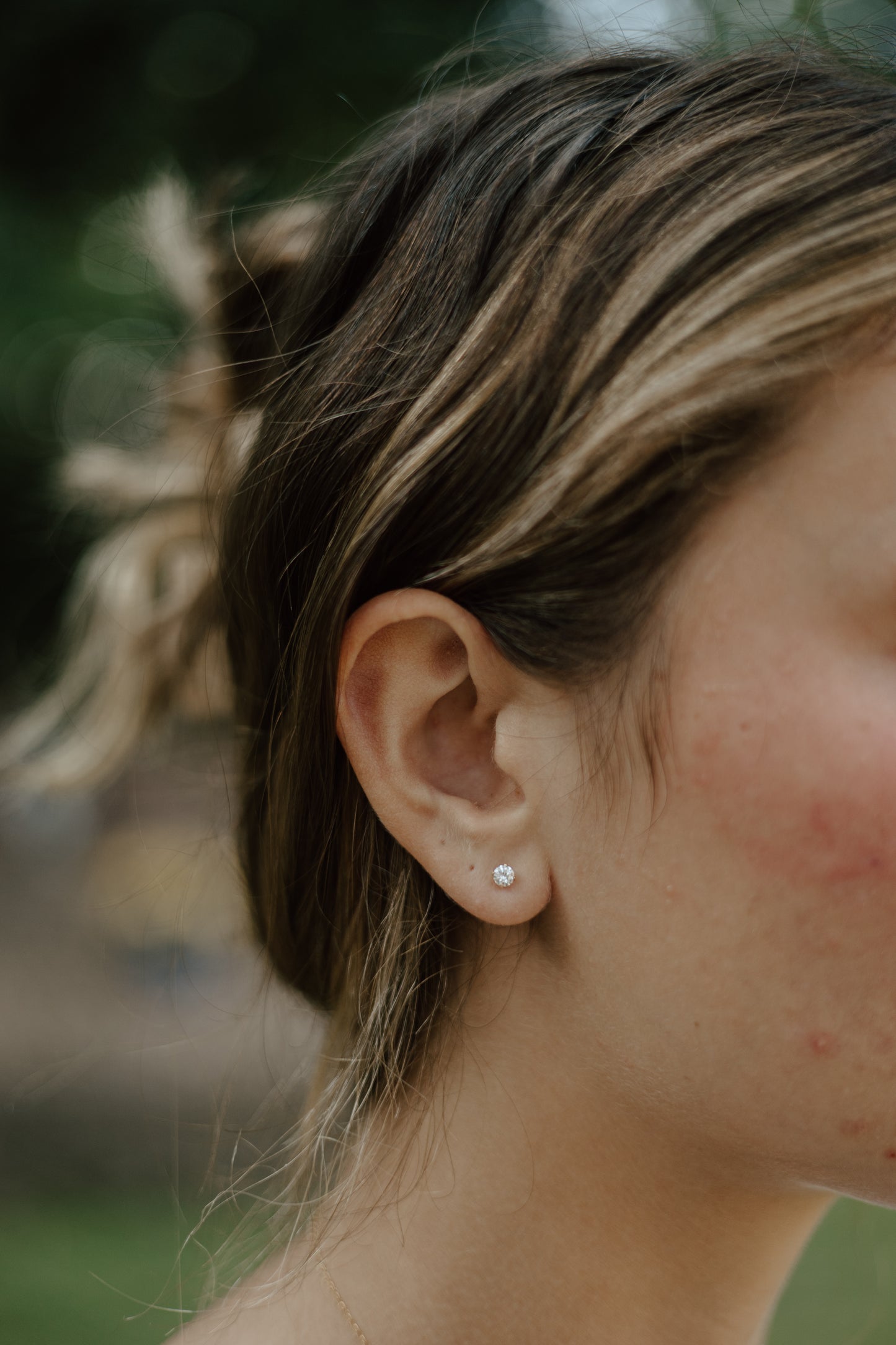 Alabaster Heart Earrings