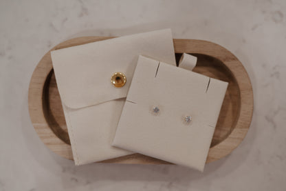 Alabaster Heart Earrings