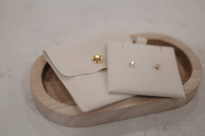 Alabaster Heart Earrings