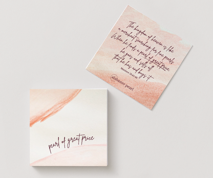 Pearl of Great Price Gold Hoop Earrings