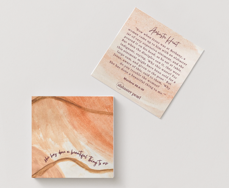 Alabaster Heart Earrings