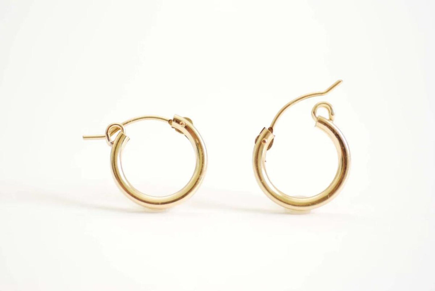 Pearl of Great Price Gold Hoop Earrings