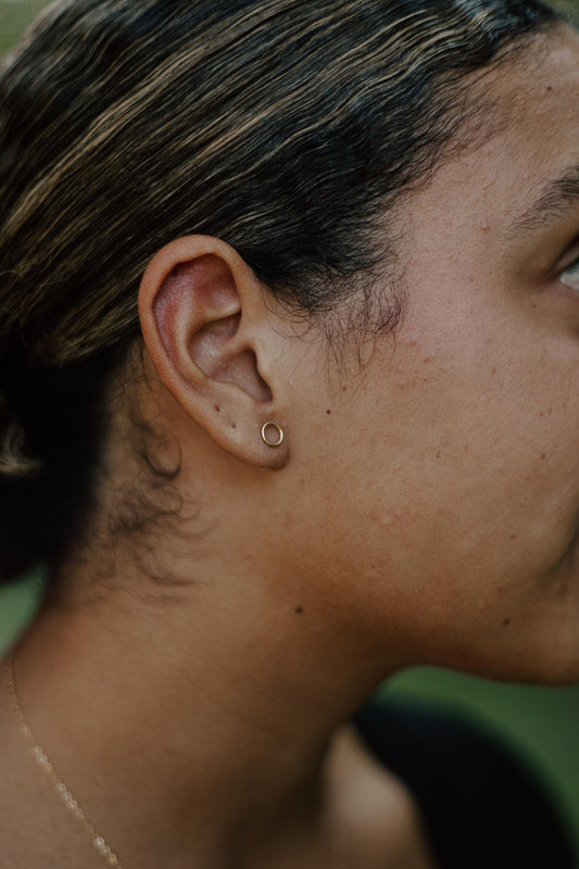 You are Good Circle Stud Earrings